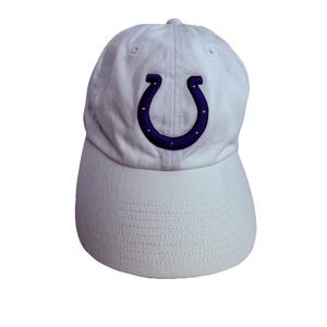 Indianapolis Colts '47 Brand Adjustable NFL Hat White Embroidered